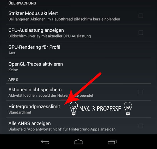 Das Nexus 7 schneller machen