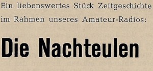 Nachteulenrunde auf 80 Meter Nachteulenrunde auf 80 Meter